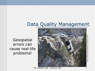 Data Quality Management