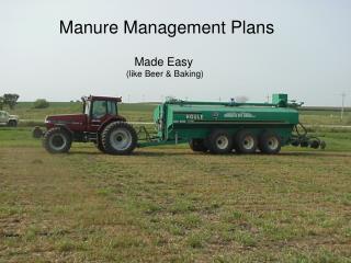 Manure Management Plans