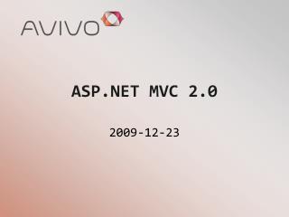 ASP.NET MVC 2.0