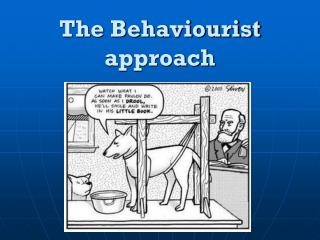 The Behaviourist approach