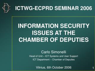ICTWG-ECPRD SEMINAR 2006