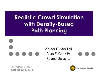 Realistic Crowd Simulation with Density-Based Path Planning