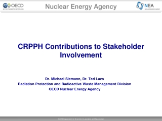 CRPPH Contributions to Stakeholder Involvement