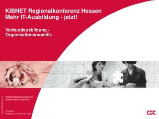 KIBNET Regionalkonferenz Hessen Mehr IT-Ausbildung - jetzt!