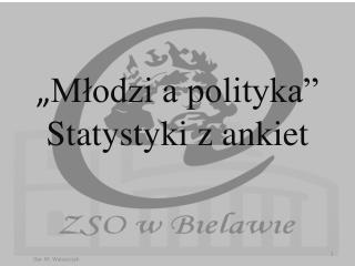 „ Młodzi a polityka” Statystyki z ankiet