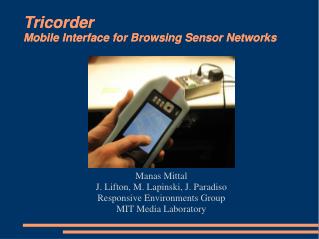 Tricorder Mobile Interface for Browsing Sensor Networks