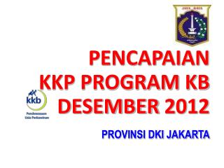 PENCAPAIAN KKP PROGRAM KB DESEMBER 2012 PROVINSI DKI JAKARTA