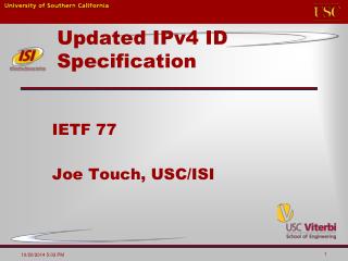 Updated IPv4 ID Specification