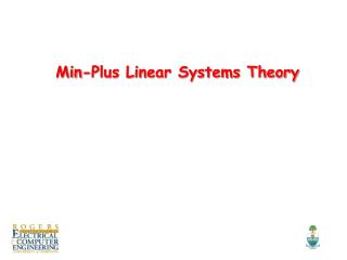 Min-Plus Linear Systems Theory