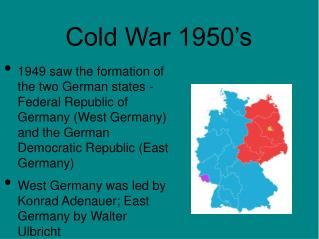 Cold War 1950’s