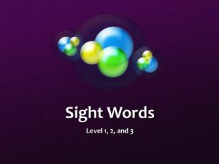 Sight Words