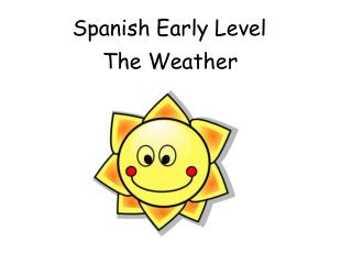 Spanish Early Level