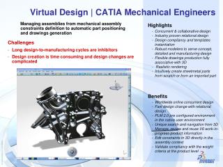 Virtual Design | CATIA Mechanical Engineers