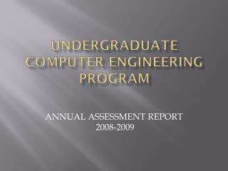 Undergraduate Computer Engineering Program