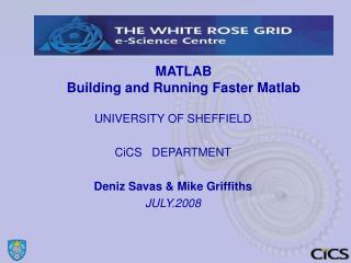 MATLAB Building and Running Faster Matlab