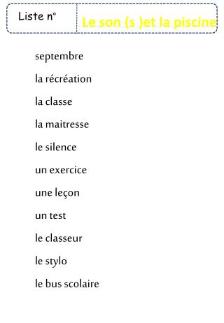 Liste n°