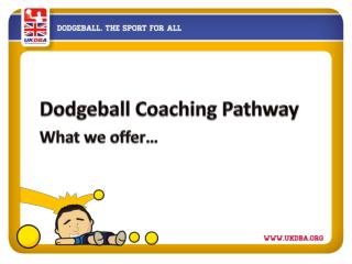 Dodgeball Coaching Pathway What we offer…