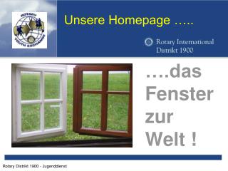 Unsere Homepage …..