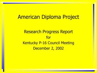 American Diploma Project