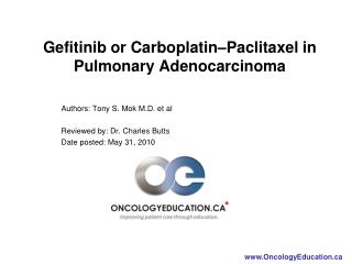 Gefitinib or Carboplatin–Paclitaxel in Pulmonary Adenocarcinoma