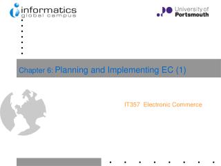 Chapter 6: Planning and Implementing EC (1)