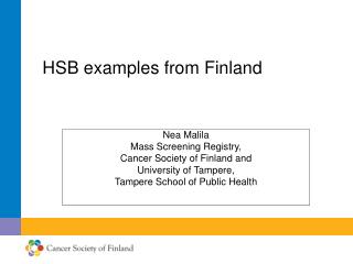 HSB examples from Finland