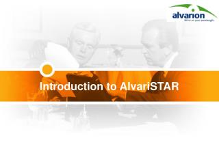 Introduction to AlvariSTAR