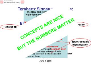 Terahertz Signature Science: The Second Gap in the Electromagnetic Spectrum Frank C. De Lucia