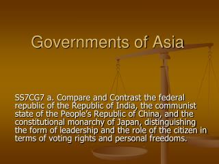 Governments of Asia