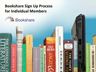 Bookshare Sign Up Process for Individual Members