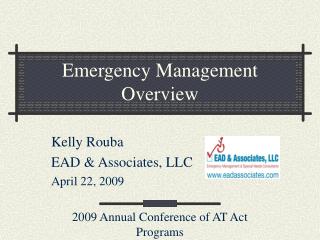 Emergency Management Overview