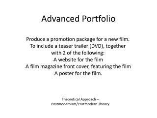 Advanced Portfolio