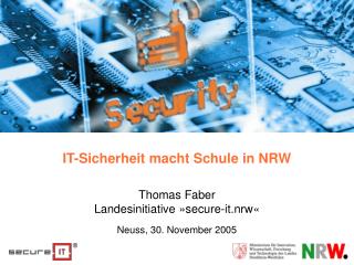 Gliederung »secure-it.nrw«: Wir über uns