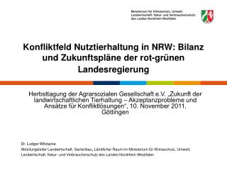 Konfliktfeld Nutztierhaltung in NRW: Bilanz und Zukunftspläne der rot-grünen Landesregierung