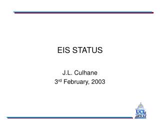 EIS STATUS