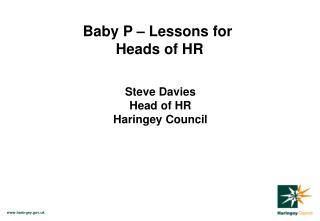 Baby P – Lessons for Heads of HR