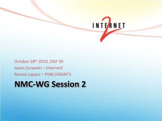 NMC-WG Session 2