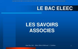 LE BAC ELEEC