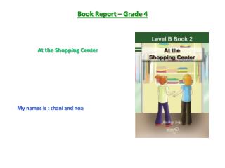Book Report – Grade 4
