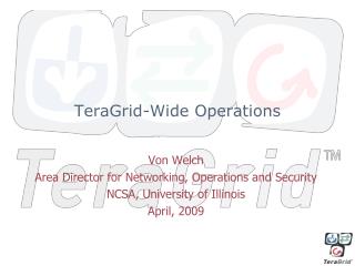 TeraGrid-Wide Operations