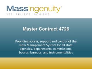 Master Contract 4726