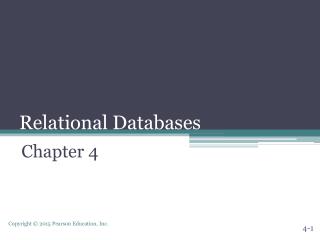 Relational Databases