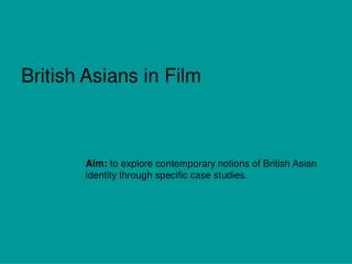 British Asians in Film
