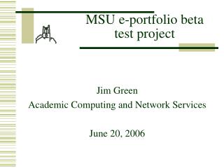 MSU e-portfolio beta test project