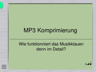 MP3 Komprimierung