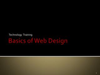 Basics of Web Design