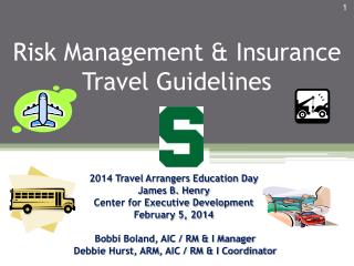 Risk Management & Insurance Travel Guidelines