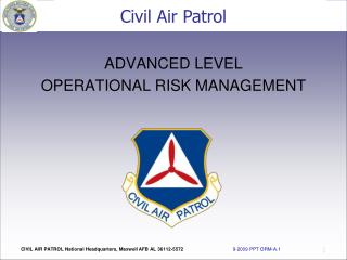 ADVANCED LEVEL OPERATIONAL RISK MANAGEMENT