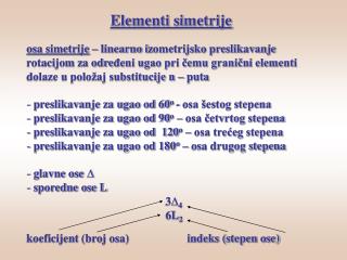 Elementi simetrije