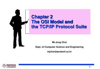 Chapter 2 The OSI Model and the TCP/IP Protocol Suite